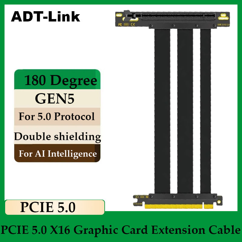 ADT-Link PCI-E 5.0 16X Riser-k - Pcie 5.0 Gpu Riser Cable recensie en prijs